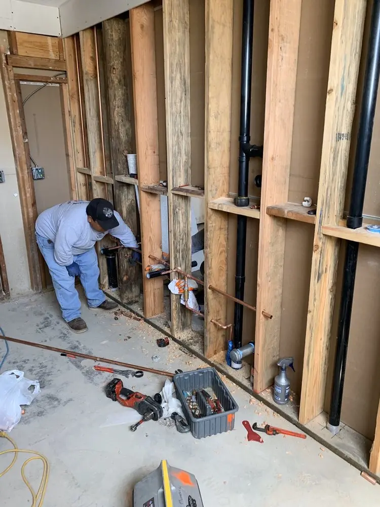 Commercial rough-in plumbing for Gas Line Repair in Little River Academy